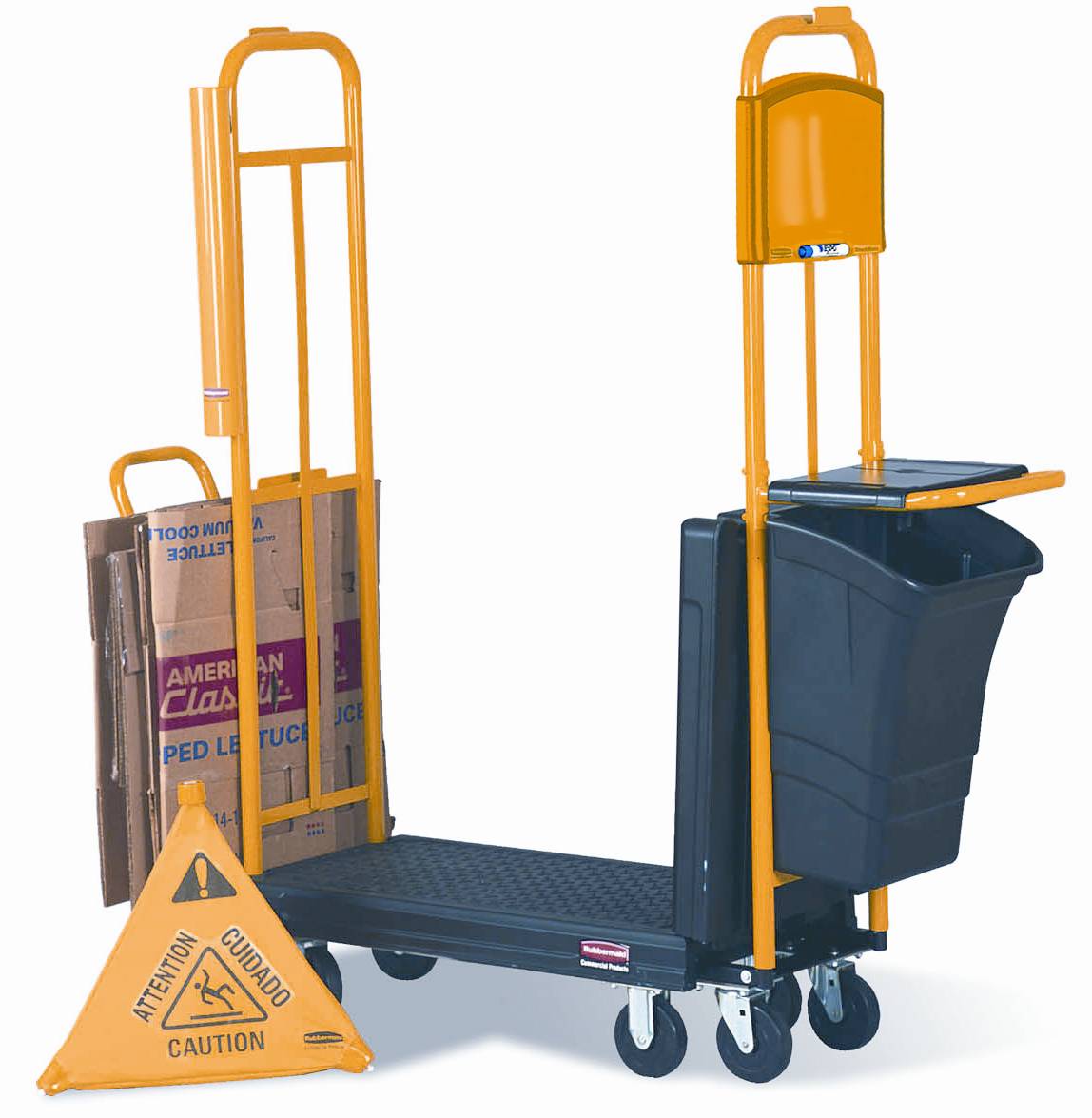 Rubbermaid 9T45 StockMate ES Restocking Truck with Hinged Deck