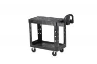 Rubbermaid 4505-88 HD 2-Shelf Utility Cart Flat Shelf 