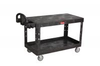 Rubbermaid 4545 HD 2-Shelf Utility Cart Flat Shelf 