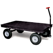 9T07 Heavy-Duty Platform Convertible Wagon with 12 Pneumatic Wheels 
