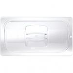 View: 121P-23 Cold Food Pan Cover with Peg Hole, 1/3 Size  Pack of 6