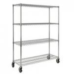 View: 9G80 Mobile Rack For Prosave Shelf Ingredient Bins, 50" W 