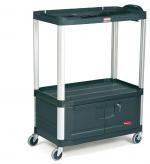 View: 9T34 Audio-Visual Cart, 3 Shelves w/ Cabinet 