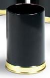 View: UB1900 Executive Wastebasket Blackw Brass