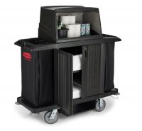 Rubbermaid 9T19 Full Size Housekeeping Cart with Doors