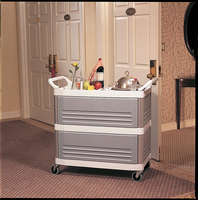 Rubbermaid X-TRA Room Service Cart with Doors - Hotel Supplies Online