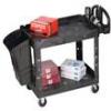 Two shelf lipped utility cart View: Rubbermaid Heavy Duty Lipped Shelf Utility Carts