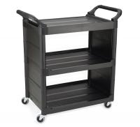 S/O Black 3 Shelf; Utility Cart