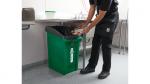 Slim Jim Under Counter Receptacle Green