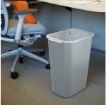 2957 Wastebasket, Large 41 Quart Gray