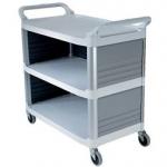 View: Rubbermaid 4093 Xtra Cart, Enclosed on 3 Sides