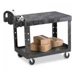 4525 2-Shelf Brute Utility Cart Flat Shelf Side