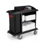 View: Rubbermaid FG6190 Executive Compact Housekeeping Cart - Traditional 