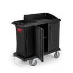 View: Rubbermaid 6192 Executive Compact Housekeeping Cart with Doors