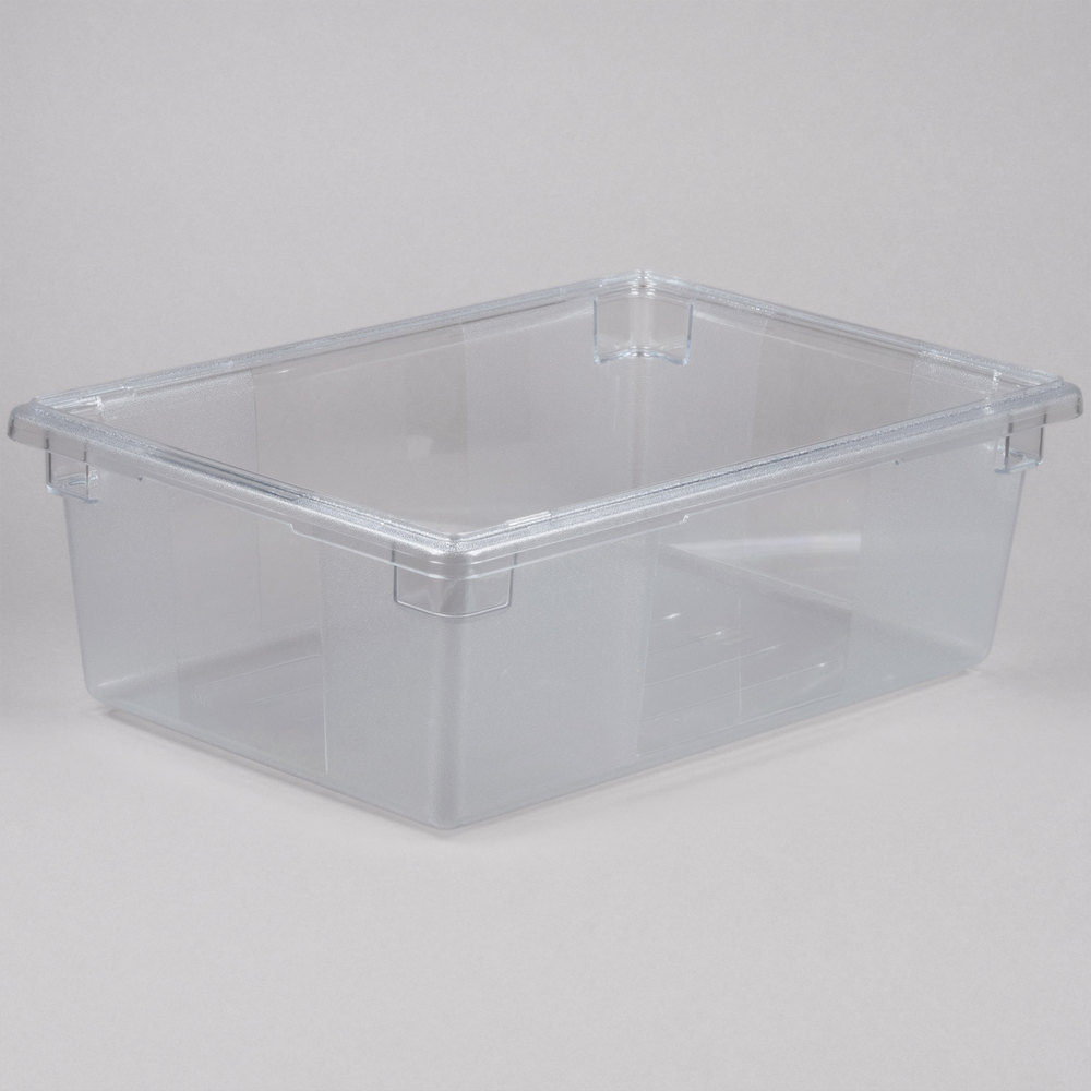 3300 Food/Tote Box Pack of 6 Clear Polycarbonate