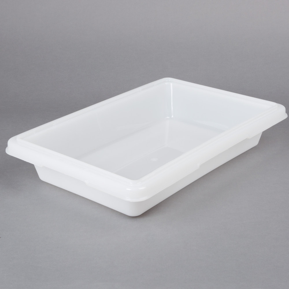 Rubbermaid Commercial Products 3509WHI Food & Tote Boxes 3.5 gal. - White