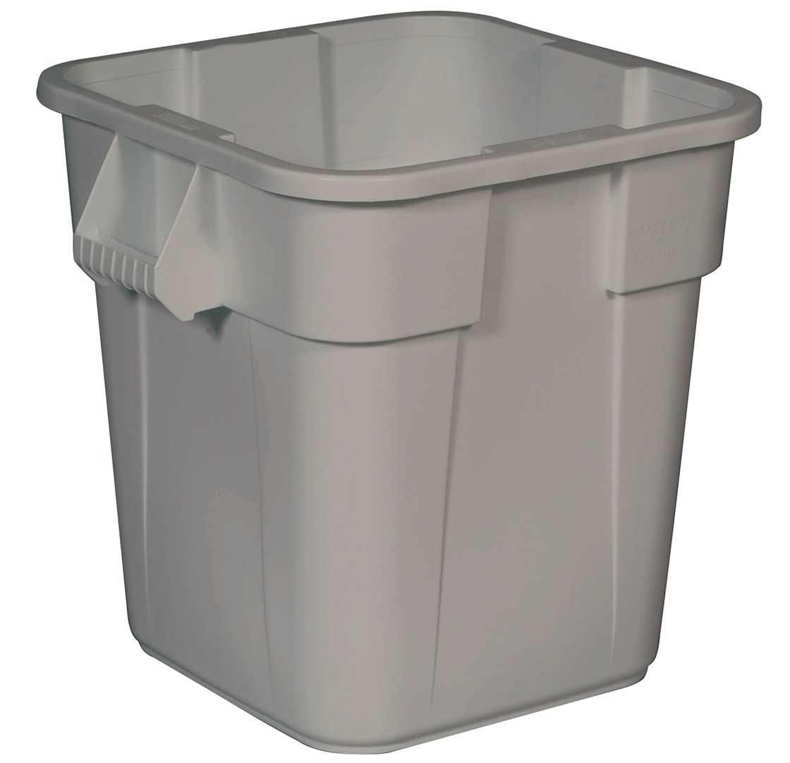 Rubbermaid 3526 Square BRUTE Container without Lid 6 Pack