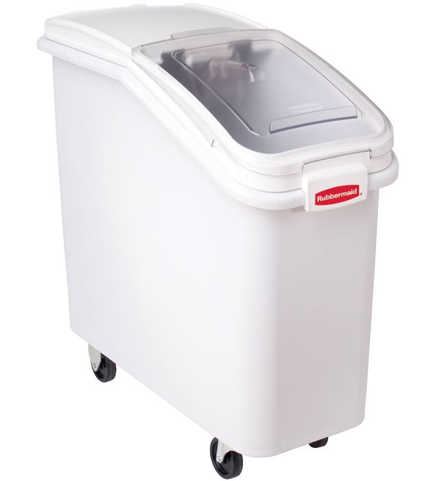 Rubbermaid 3600-88 Ingredient Mobile Bin with Sliding Hinged Lid