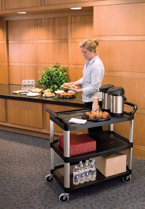 Rubbermaid X-TRA Room Service Cart with Doors - Hotel Supplies Online