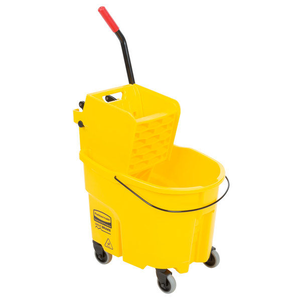 Rubbermaid® Wavebrake #7580-88 Sidepress Mop Bucket & Wringer - 35