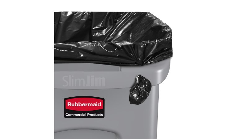 Rubbermaid Slim Jim Trash Bin 90 L Green