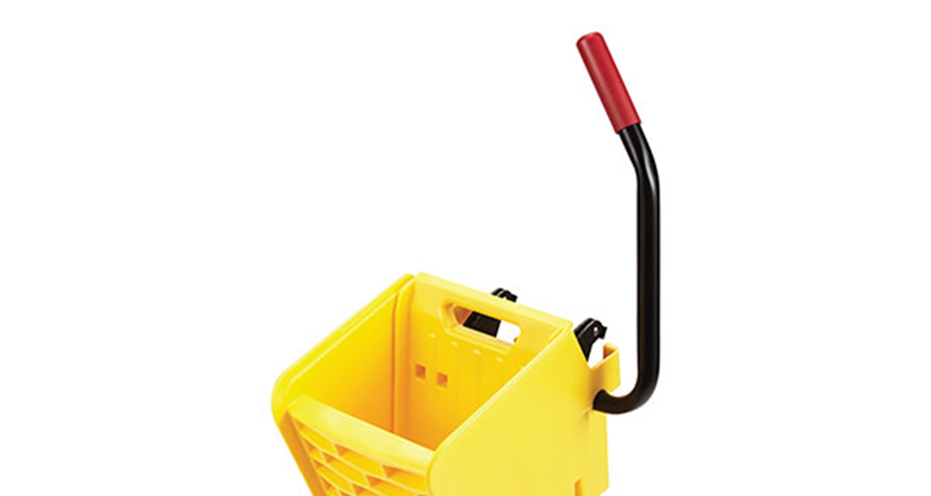 Rubbermaid Commercial FG748000YEL WaveBrake® Mop Bucket and Side Press  Wringer 20.31 x 16.63 x 23.5