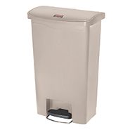 Slim Jim Step On. Poubelle inox étroite 50L, 30x58x74 cm - Rubbermaid