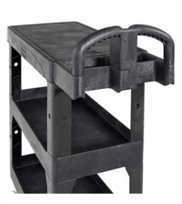 2203280 BRUTE 3-SHELF HEAVY-DUTY ERGO UTILITY CART HANDLE