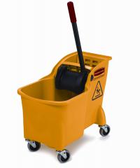 Rubbermaid 7380 Tandem 31 Qt Bucket and Wringer Combo