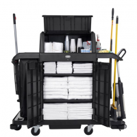 Rubbermaid 2202587 Full Size Housekeeping Cart with Hood - Doors Rubbermaid 2202587 Full Size Housekeeping Cart with Hood - Doors