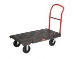 View: Rubbermaid 4436 HD Platform Truck 24" x 48" With 8" TPR Casters