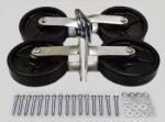 View: 4441L1 8 INCH POLYOLEFIN SWIVEL &amp; FIXED CASTER REPLACEMENT KIT