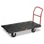 View: Rubbermaid 4471 HEAVY DUTY PLATFORM TRUCK, 30" X 60" WITH 8" POLYOLEFIN CASTERS