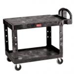 View: Rubbermaid 4525 2-Shelf Utility Cart Flat Shelf 