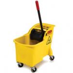 Rubbermaid 7380 Tandem 31 Qt Bucket and Wringer Combo