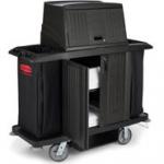 Rubbermaid 9T19 Full Size Housekeeping Cart with Doors
