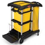 View: Rubbermaid 9T73 Hygen Microfiber Janitor Cleaning Cart