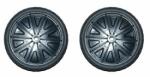 View: 9W21L1 WHEEL SET (2 10â�� WHEELS &amp; 2 RETAINER CAPS)