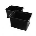 View: FG9T8400BLA Executive 30 Quart Organizing Bin, Black Set of 2 